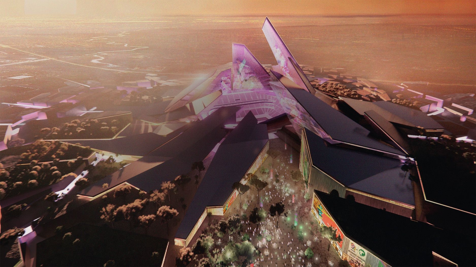 People holding an award